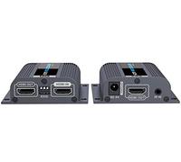 PremiumCord - Extensor HDMI a 50 m de Distancia a través de un Cable de conexión Cat6 / 6a / 7, configuración EDID, Salida HDMI Local, resolución de vídeo Full HD 1080p