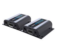 PremiumCord - Extensor HDMI de hasta 60 m a través de Cable de conexión Cat6/Cat6a/Cat7, Cable LAN, Carcasa de Metal, Compatible con Full HD 1080p 60 Hz