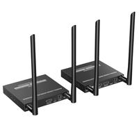 PremiumCord Extensor inalámbrico HDMI 4K hasta 50m, UHD 4K 2160p 60Hz, Full HD 1080p, HDMI 2.0, HDCP 1.4/2.2, Carcasa metálica