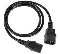 PremiumCord Fuente de Alimentación para PC 230V 1m, Cable Alargador IEC 320, Enchufe, IEC 320 C13 A C14, Cable de Alimentación, Color Negro