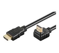 PremiumCord HDMI+Ethernet, M/M 90, 1m 1m HDMI HDMI Negro cable HDMI - Cables HDMI (M/M 90, 1m, 1 m, HDMI Type A (Standard), HDMI Type A (Standard), 4096 x 2160 Pixeles, 3D, Negro)