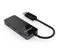 PremiumCord MST Adaptador DisplayPort a 3x HDMI 2.0 para Monitores de Hasta 8K @30Hz (Tres Veces 4K), Extendido + Duplicado + Duplicado Modos, Color Negro