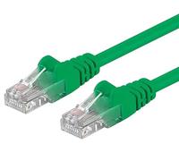PremiumCord Patch Cable CAT 5e UTP, 1Gbit/s, Cable Ethernet, LAN, Conectores RJ45, Flexible y Robusto, AWG 26/7, Conductores 100% CU, Verde, 1 m