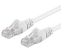 PremiumCord Patch Cable Cat 5e UTP, 1Gbit/s, Cable Ethernet, LAN, Conectores RJ45, Flexible y Robusto, AWG 26/7, Conductores 100% CU, Blanco, 10 m