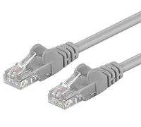 PremiumCord Patch Cable Cat 6 UTP, 1Gbit/s, Cable Ethernet, LAN, Conectores RJ45, Flexible y Robusto, AWG 26/7, Conductores 100% CU, Gris, 5 m