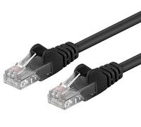 PremiumCord Patch Cable Cat 6 UTP, 1Gbit/s, Cable Ethernet, LAN, Conectores RJ45, Flexible y Robusto, AWG 26/7, Conductores 100% CU, Negro, 1,5 m