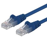 PremiumCord Patch Cable Cat 6 UTP, 1Gbit/s, Cable Ethernet, LAN, Conectores RJ45, Flexible y Robusto, AWG 26/7, Conductores 100% CU, Azul, 0,5 m