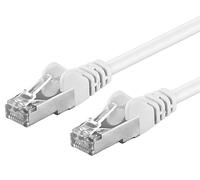 PremiumCord Patch Cable Cat 6a S/FTP, 10Gbit/s, Cable Ethernet, LAN, Conectores RJ45, Flexible y Robusto, AWG 26/7, Conductores 100% CU, Blanco, 10 m