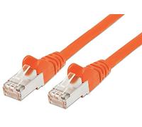 PremiumCord Patch Cable Cat 6a S/FTP, 10Gbit/s, Cable Ethernet, LAN, Conectores RJ45, Flexible y Robusto, AWG 26/7, Conductores 100% CU, Naranja, 3 m