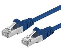 PremiumCord Patch Cable Cat 6a S/FTP, 10Gbit/s, Cable Ethernet, LAN, Conectores RJ45, Flexible y Robusto, AWG 26/7, Conductores 100% CU, Azul, 5 m