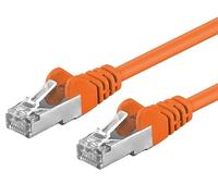PremiumCord Patch Cable Cat 6a S/FTP, 10Gbit/s, Cable Ethernet, LAN, Conectores RJ45, Flexible y Robusto, AWG 26/7, Conductores 100% CU, Naranja, 5 m