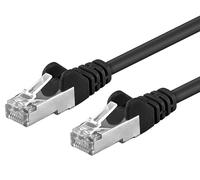 PremiumCord Patch Cable Cat 6a S/FTP, 10Gbit/s, Cable Ethernet, LAN, Conectores RJ45, Flexible y Robusto, AWG 26/7, Conductores 100% CU, Negro, 1,5 m