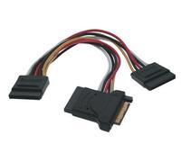 PremiumCord Power - Cable en Y para Disco Duro Serial ATA 3xF y 1xM (16 cm)