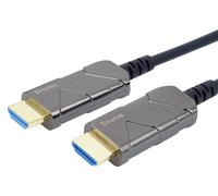 PremiumCord Ultra High Speed HDMI 2.1 Optical Fiber AOC Cable 8K@60Hz, 20m gold