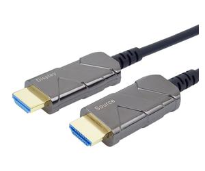 PremiumCord Ultra High Speed HDMI 2.1 Optical Fiber AOC Cable 8K@60Hz, 20m gold