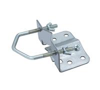 PremiumX Base de mástil de acero galvanizado con un diámetro de 20-60 mm - Sujeción segura para platos de satélite y mástiles de antena tubulares