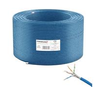 PremiumX Cable de red CAT 8, 100 m, cable LAN Simplex, cable de datos Ethernet, S/FTP, PiMF, PoE, Cca, Cat8, cable de instalación