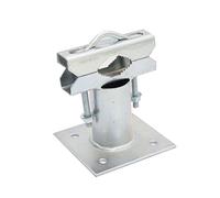 PremiumX SAT - Abrazadera de tubo para brazo de pared (2 abrazaderas de dientes, hasta 60 mm de diámetro)