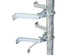 PremiumX - Soporte de pared para antena satélite pared distanciador de distancia de pared para mástil de hasta 60 mm de diámetro, acero galvanizado Longitud a Elegir