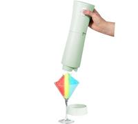 PREMIUS - Máquina de hielo afeitado inalámbrica, ligera, recargable, libro de recetas adicional, soporte para descansar, hielo afeitado del Caribe. Cable USB incluido, hasta 40 conos de nieve por