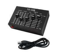 Premplificador de sonido compatible con vehículos de tres bandas con control de volúmenes ± 15 db rangos de ajuste de ecualización