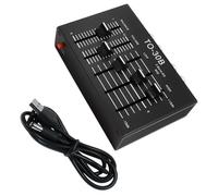 Premplificador de sonido estéreo portátil con ajuste de agudos de rango medio de graves, control de equilibrio estéreo de circuito de silencio, ecualizadores de tres bandas