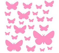 PREMYO 25 Mariposa Pegatinas Pared Infantil - Vinilos Decorativos Habitación Bebé Niña - Fácil de Poner Rosa