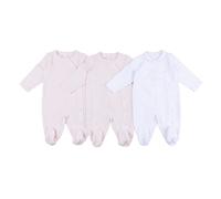 Prénatal, Set de 3 Peleles Bebé Niño y Niña de Suave Chenilla con Cómoda Apertura, Adecuados para la Temporada Invernal