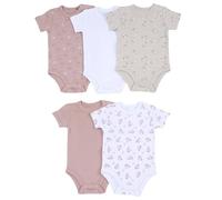 Prénatal, Set de 5 Body Bebé de Manga Corta, en Suave Algodón, con Cómoda Apertura con Botones