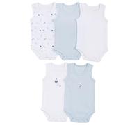 Prénatal, Set de 5 Body Bebé Sin Mangas, en Suave Algodón, con Cómoda Apertura con Botones