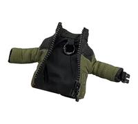 Prenda de plumón, dije , 9.06 x 5.91 pulgadas, llaveros de chaqueta roja, adorno creativo de abrigo con cremallera, diseño suave para llaves de coche y decoración del hogar, color negro