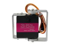 Prenda impermeable del engranaje del metal del alto esfuerzo de torsión del servo digital del robot 35KG 180/270 grados con el soporte de U(360 Degree)