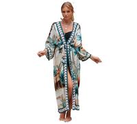 Prendas para Cubrir Y Ponerse De Baño para Mujer Traje de baño Kimonos, Traje Vacaciones Verano for Mujer, Bata Playa, Cubierta Larga for Piscina, Vestido Colorido for(Color5)