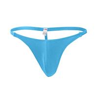 Prendas Sexy Mujer Conjunto Lenceria San Valentin Sretch Men's G-String Thong Interior Calzoncillos T-Back Sexy Lingerie For Women Interior Mujer XXL (Light Blue, One Size)