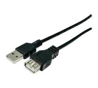PRENDELUZ Adaptador USB macho a hembra de 0.30m, ideal para extender la conexión de dispositivos y facilitar la transferencia de datos.