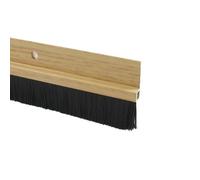 PRENDELUZ Burlete - burlete de Aluminio en Color Roble, Incluye Fleco, Longitud de 1 m, Ideal para sellar Espacios y Mejorar el Aislamiento.