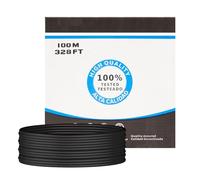 PRENDELUZ Cable de red Cat.5e UTP rígido AWG24 exterior, 100 m - Conexión estable para redes locales, ideal para exteriores y transmisión de datos.