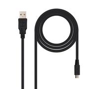PRENDELUZ CABLE USB 2.0 TIPO A/M A MICRO USB B/M, 3.0 M, ideal para carga y transferencia de datos en dispositivos electrónicos.