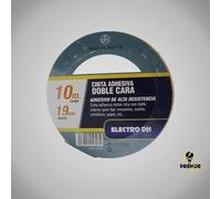 PRENDELUZ Cinta adhesiva doble cara, 50 mm x 10 m, ideal para manualidades, montaje y reparación de objetos en el hogar o la oficina.