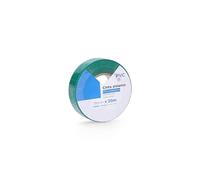 PRENDELUZ Cinta aislante verde 20m de longitud x 19mm de ancho aislamiento eléctrico seguro y duradero