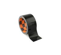 PRENDELUZ Cinta americana negra 50mm x 10m adhesiva multiusos de tela reforzada 3 capas cortable con la mano