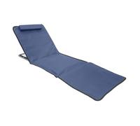 PRENDELUZ Esterilla reclinable - Esterilla Plegable Acolchada con Respaldo y Soporte, Ideal para Playa. Ligera y fácil de Transportar, cómoda y Resistente.