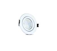PRENDELUZ Focus LED GU10, 3000K, 3 piezas por pack, cuerpo blanco, ideal para iluminación en interiores y acentos decorativos.