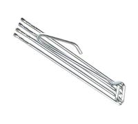 PRENDELUZ Gancho Cortina - Gancho Tipo plisar para Techo, Bolsa de 100 Unidades, Resistente y fácil de Instalar, Ideal para Cortinas y estores.