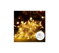 PRENDELUZ Guirnalda de luces - 2m de longitud con luz blanca cálida, alimentada por 3 pilas AA, ideal para decoraciones interiores y exteriores.