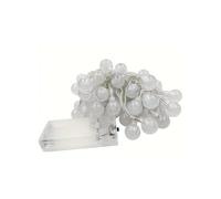 PRENDELUZ Guirnalda - luces tipo burbuja, 3 pilas AA, 2,5 m de longitud, luz blanco frío, ideal para decoraciones en interiores y exteriores.