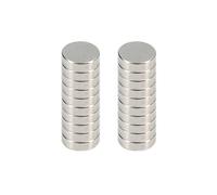 PRENDELUZ Imanes - Pack de 20 imanes Redondos de neodimio, Fuerza de sujeción Potente, Dimensiones 10x3 mm, Ideal para fijación Extra.