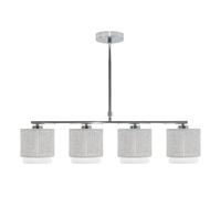 PRENDELUZ Lámpara de 4xE14 gris/blanco, dimensiones Regx77x14 cm, ideal para iluminación decorativa y funcional en interiores.