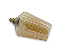 PRENDELUZ Lámpara LED E27 4W 1800K 360º 230V, luz ámbar ideal para decoración y ambientación cálida en hogares y espacios comerciales.