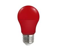PRENDELUZ Lámpara LED E27 9W 180º 230V, color rojo, ideal para iluminación decorativa y ambiental en hogares y espacios comerciales.